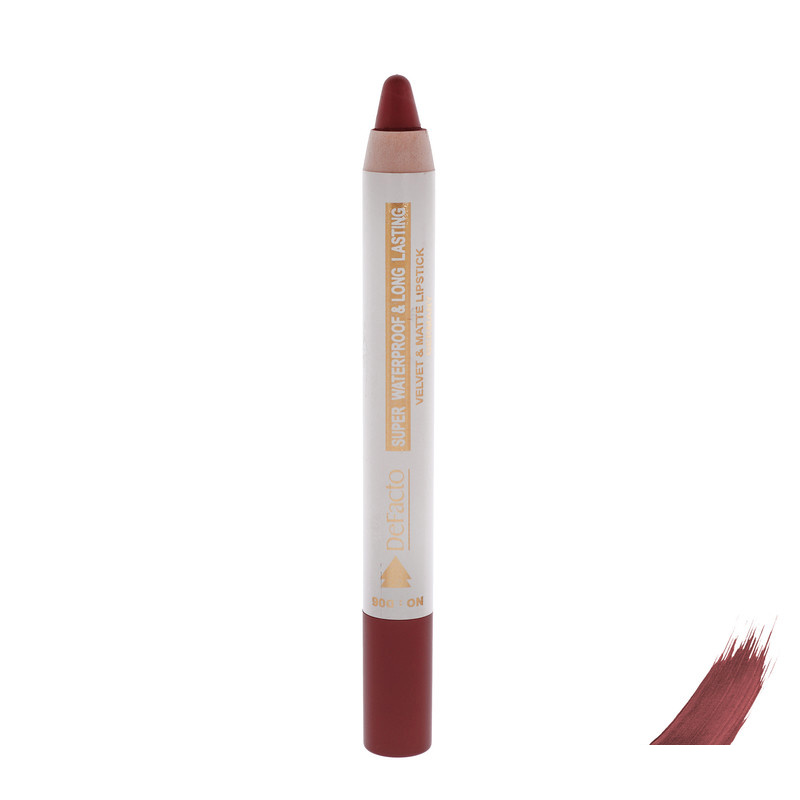 رژ لب مدادی مات دیفکتو مدل Waterproof شماره 6 رژ لب مدادی مات دیفکتو مدل Waterproof شماره 6