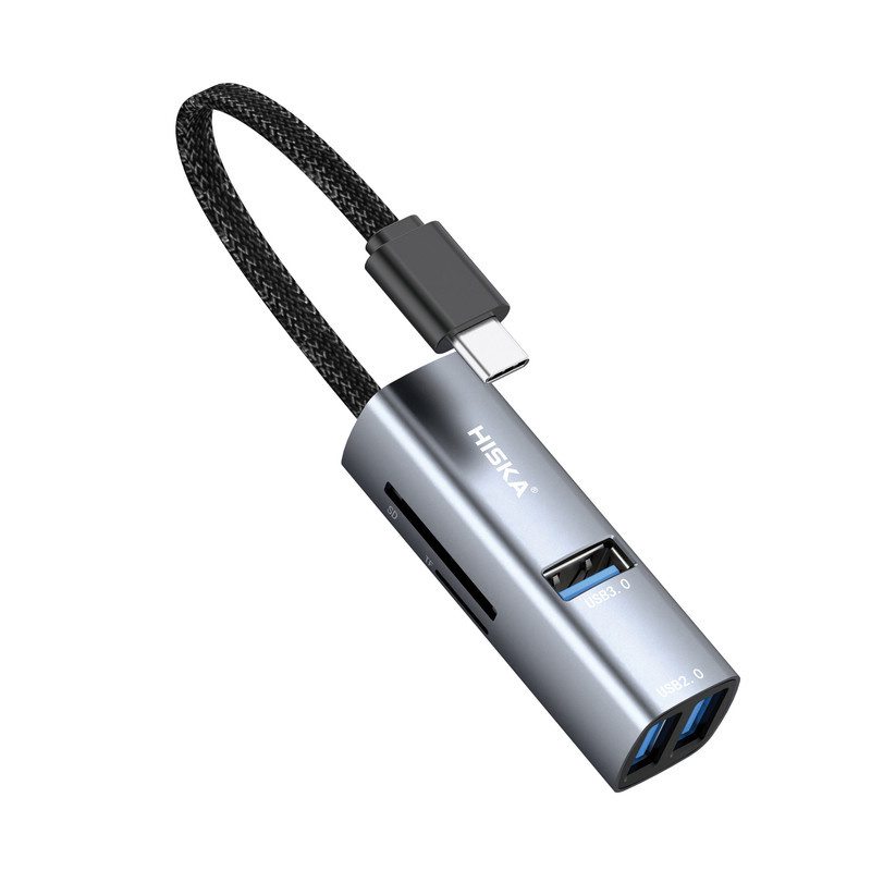 هاب پنج پورت USB-C هیسکا مدل HR-52 هاب پنج پورت USB-C هیسکا مدل HR-52