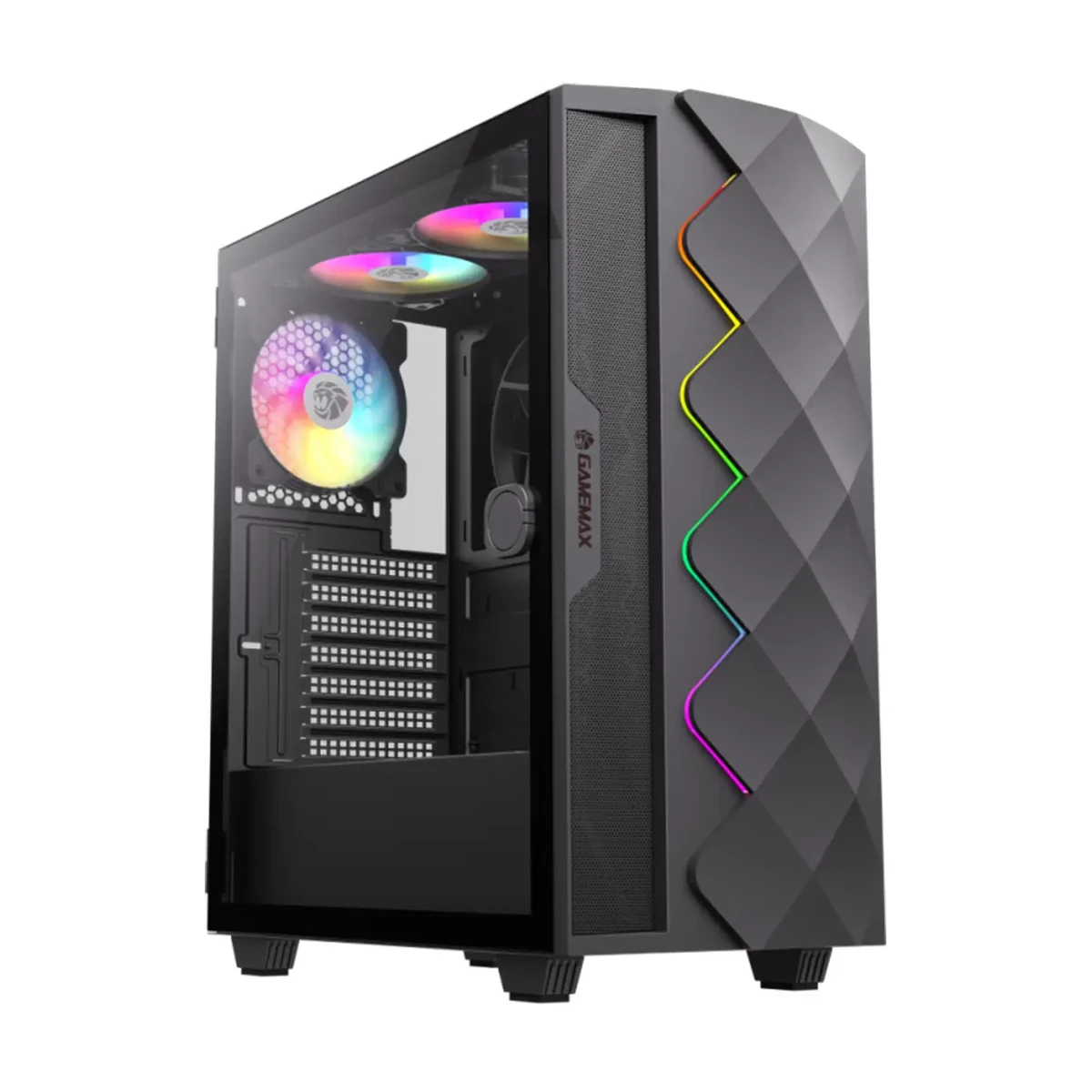 کیس کامپیوتر گیم مکس مدل Diamond CP BK کیس کامپیوتر گیم مکس مدل Diamond CP BK-small-image