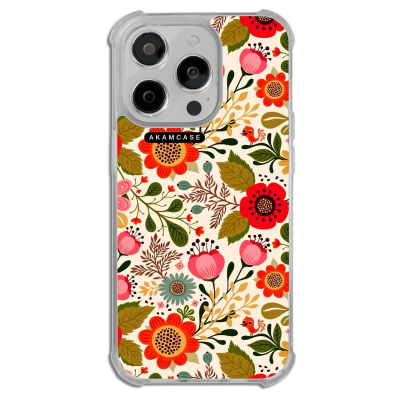 کاور گوشی اپل iPhone 14 Pro آکام مدل AMCWTA14PRO-FLOWERS6