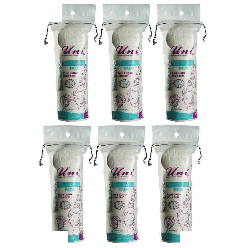 پد پاک کننده آرایش یونی لد مدل Ultra Soft  شش بسته 80 عددی