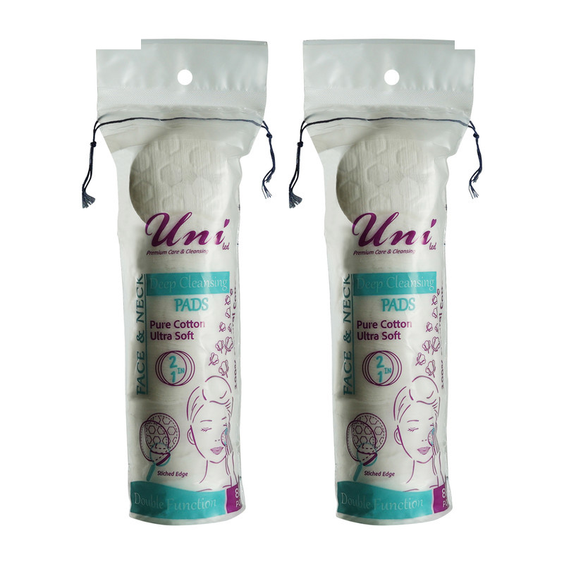 پد آرایشی یونی لد مدل Ultra Soft دو بسته 80 عددی