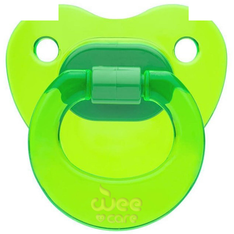 پستانک ارتودنسی وی کر مدل دسته دار fancy شفاف سایز 0-6 ماه کد p107