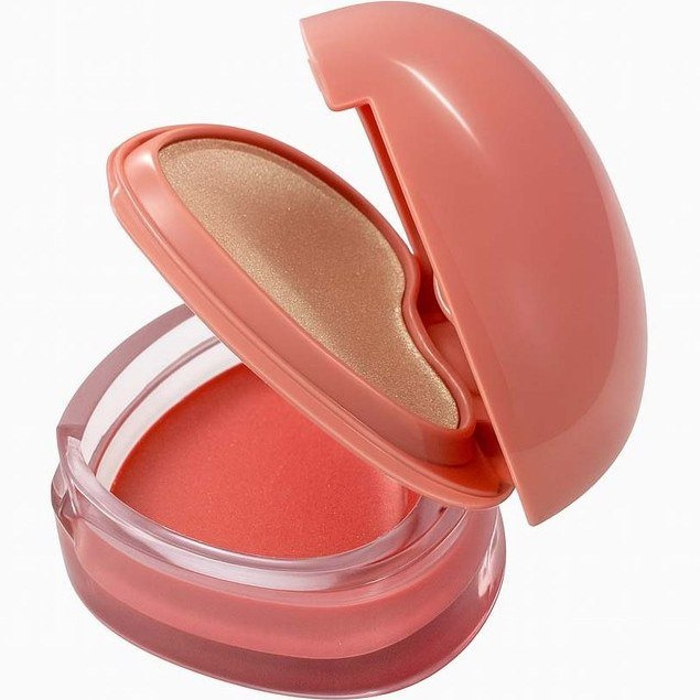 رژ گونه و هایلایتر بیلیون بیوتی مدل قلبی شماره 04 وزن 10 گرم
