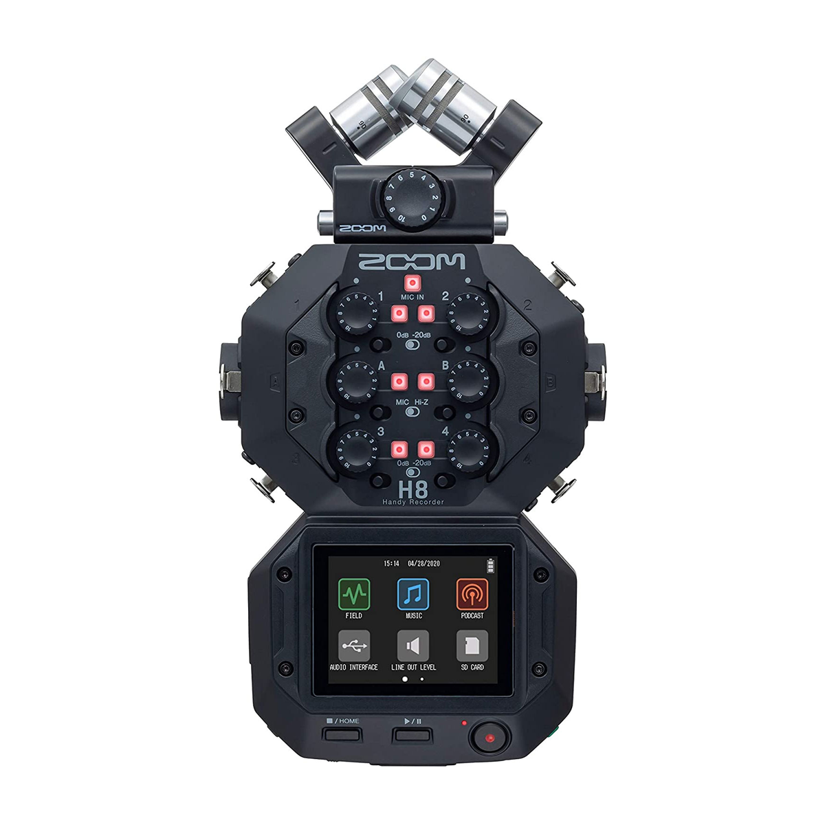 ضبط کننده صدا زوم مدل H8 8-Input / 12-Track Portable Handy Recorder-small-image