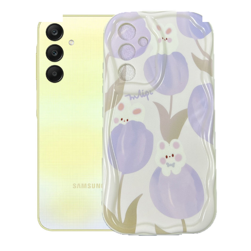 کاور طرح خرگوش و لاله مناسب برای گوشی موبایل سامسونگ Galaxy A34