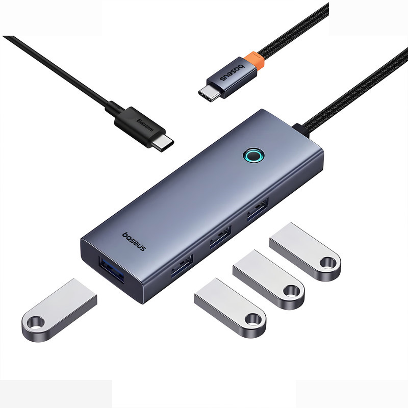 هاب 5 پورت USB-C بیسوس مدل UltraJoy Series BS-OH149 هاب 5 پورت USB-C بیسوس مدل UltraJoy Series BS-OH149