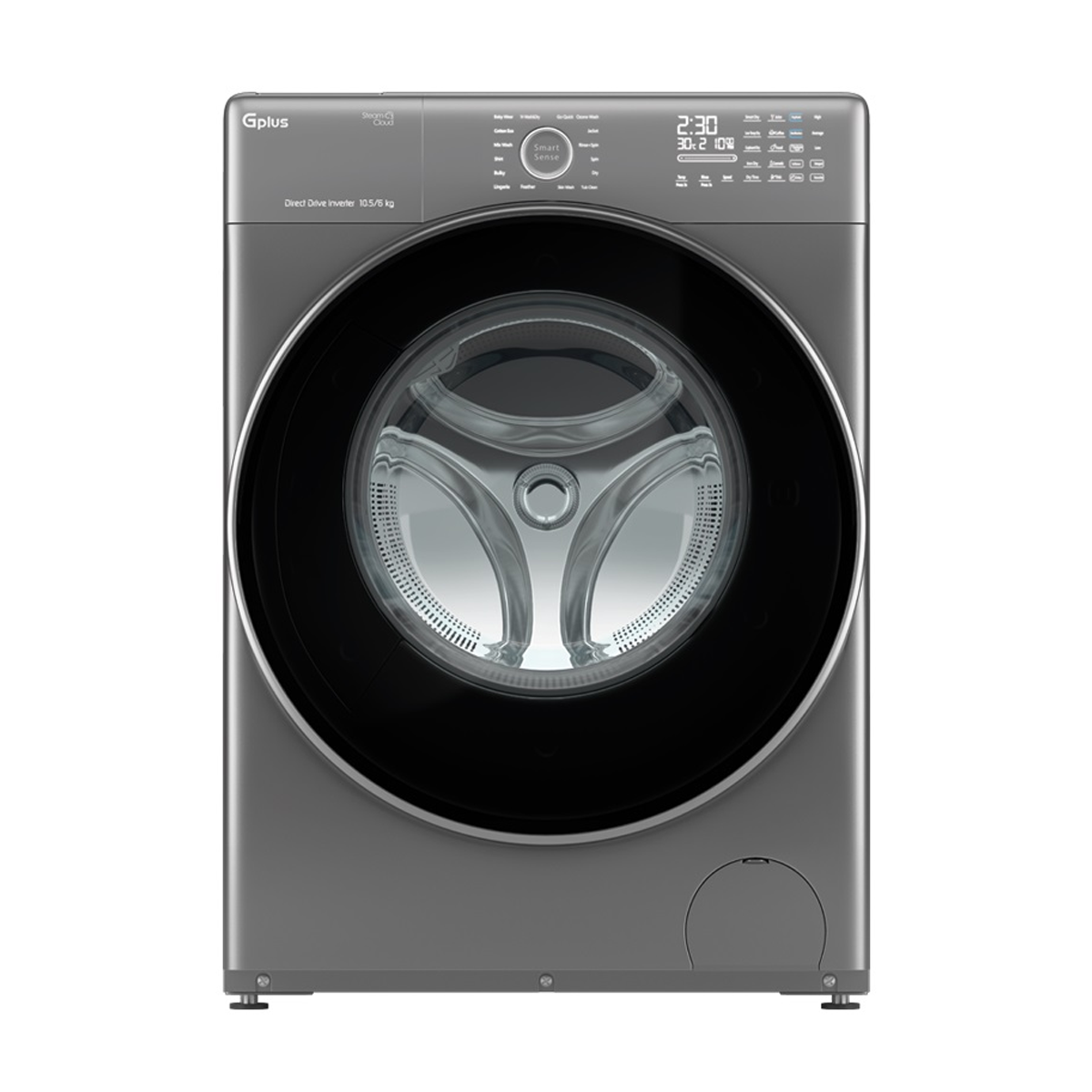 ماشین لباسشویی جی پلاس 10.5 کیلویی مدل GWM-PD108W