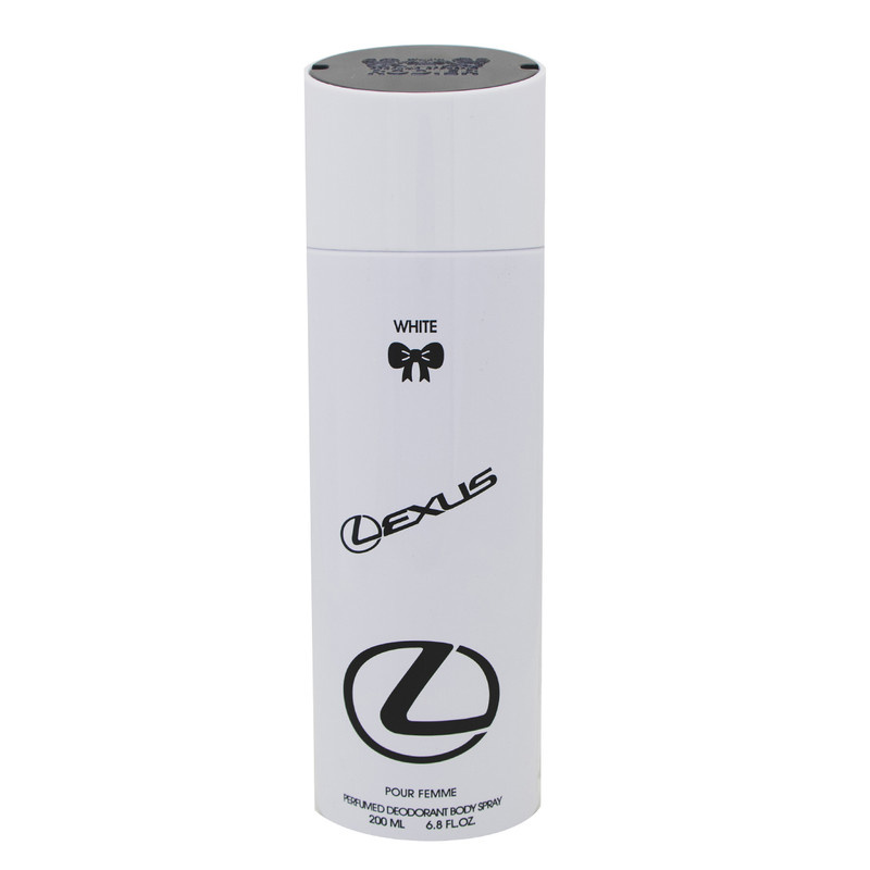 اسپری بدن زنانه رودیر مدل LEXUS WHITE