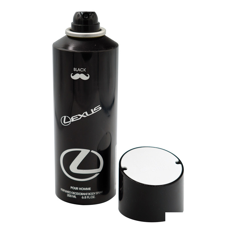 اسپری بدن مردانه رودیر مدل LEXUS BLACK