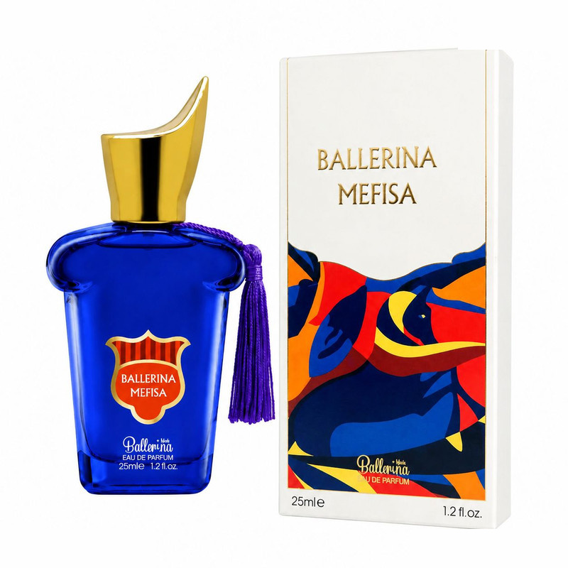 عطر جیبی مردانه بالرینا مدل Mefisa با رایحه تند و مرکباتی عطر جیبی مردانه بالرینا مدل Mefisa با رایحه تند و مرکباتی