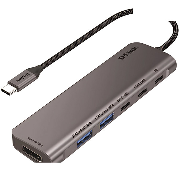 هاب 6 پورت USB-C دیلینک مدل DUB-C106 هاب 6 پورت USB-C دیلینک مدل DUB-C106