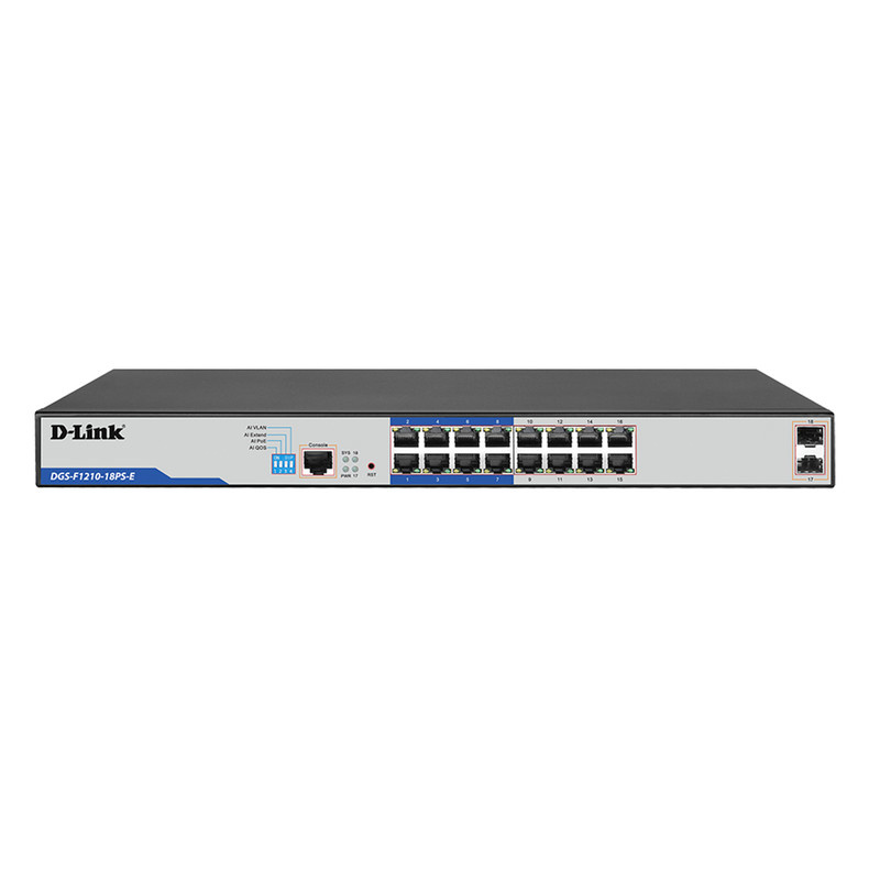 سوییچ شبکه دی لینک D-LINK مدل DGS-F1210-18PS سوییچ شبکه دی لینک D-LINK مدل DGS-F1210-18PS