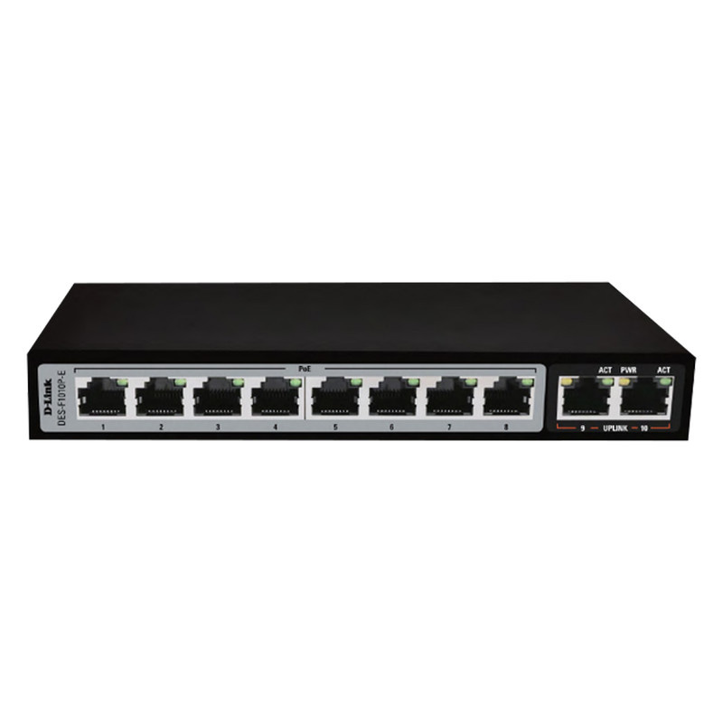 سوییچ 10 پورت poe دی-لینک مدل DES-F1010P-E سوییچ 10 پورت poe دی-لینک مدل DES-F1010P-E