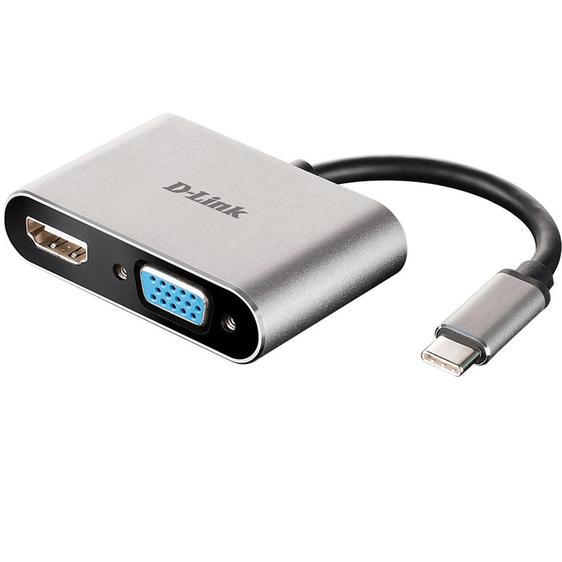 مبدل USB-C به VGA/HDMI دی-لینک مدل DUB-V210 مبدل USB-C به VGA/HDMI دی-لینک مدل DUB-V210