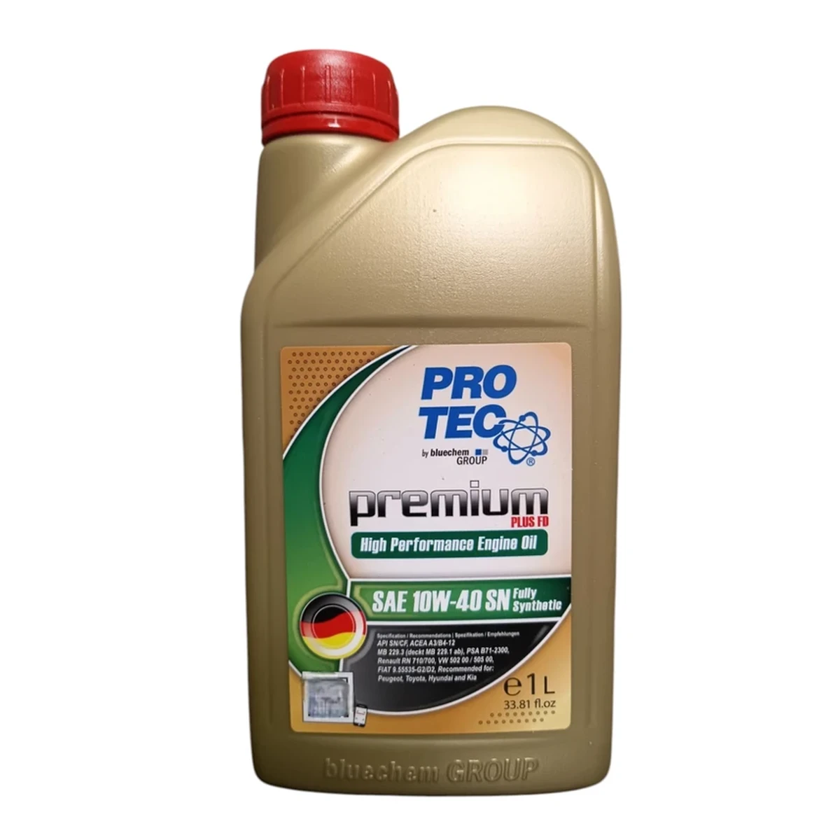 روغن موتور خودرو بنزینی پروتک مدل 10w40SN حجم 1 لیتر-small-image