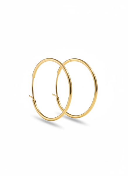 گوشواره طلا 18 عیار  حلقه ای کودک گالری طلا ادیب زر کد101421