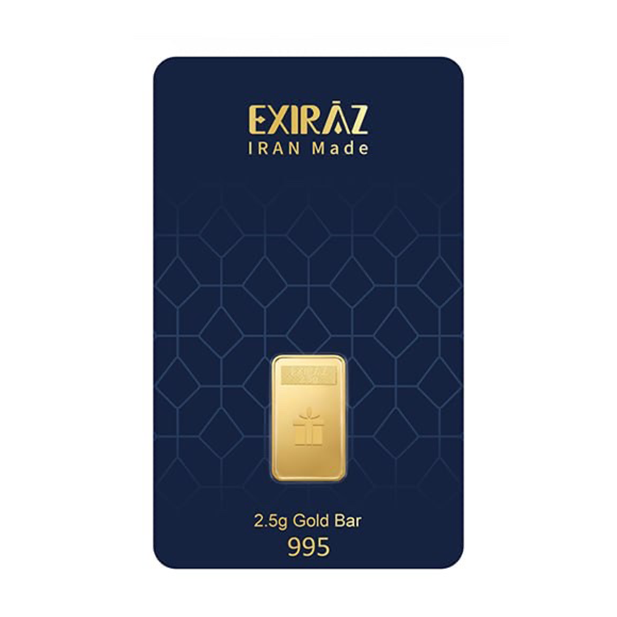 شمش طلا 24 عیار اکسیراز 2.5 گرمی مدل هدیه-small-image