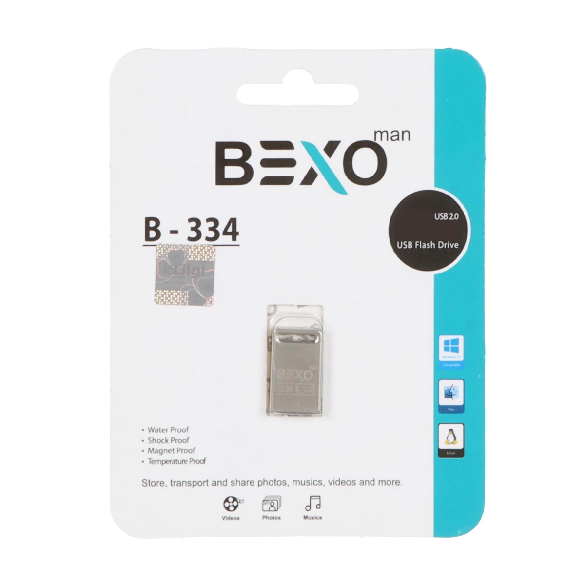 فلش مموری بکسو مدل B-334 ظرفیت 16 گیگابایت فلش مموری بکسو مدل B-334 USB2.0 ظرفیت 16 گیگابایت-small-image