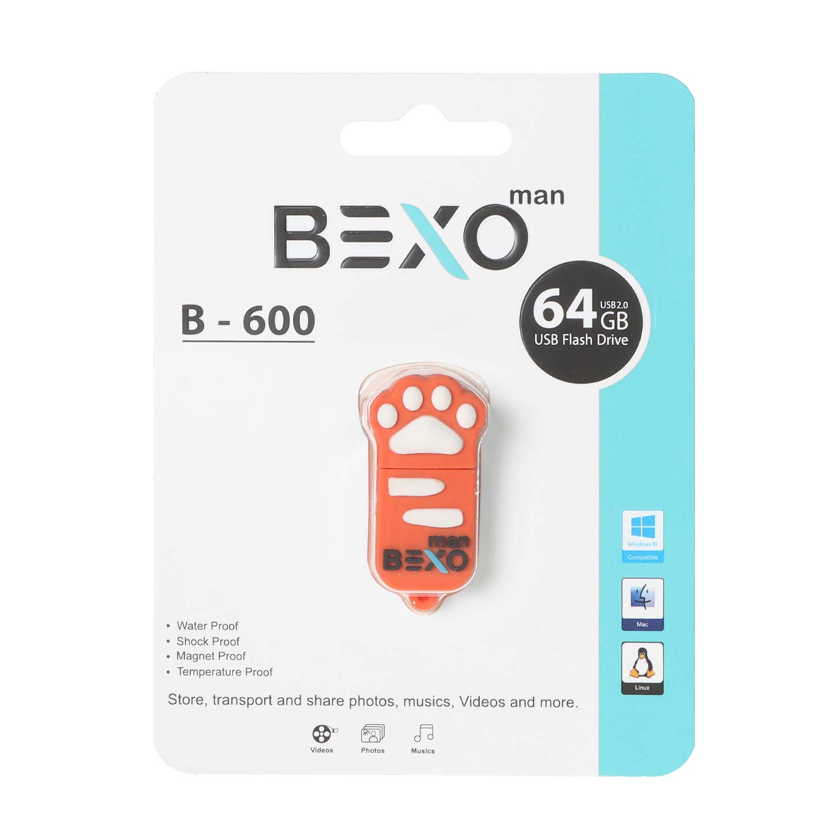 فلش مموری بکسو مدل B-600 ظرفیت 64 گیگابایت فلش مموری بکسو مدل B-600 ظرفیت 64 گیگابایت-small-image