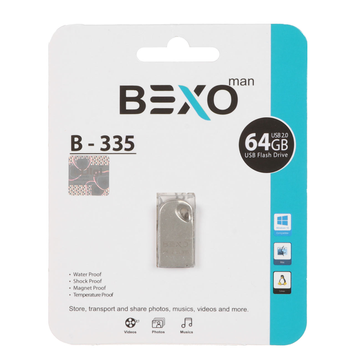 فلش مموری بکسو مدل B-335 ظرفیت 64 گیگابایت فلش مموری بکسو مدل B-335 ظرفیت 64 گیگابایت-small-image