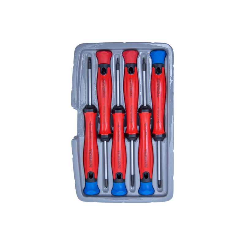 ست پیچ گوشتی ساعتی توسن مدل T4790 بسته 6 عددی
