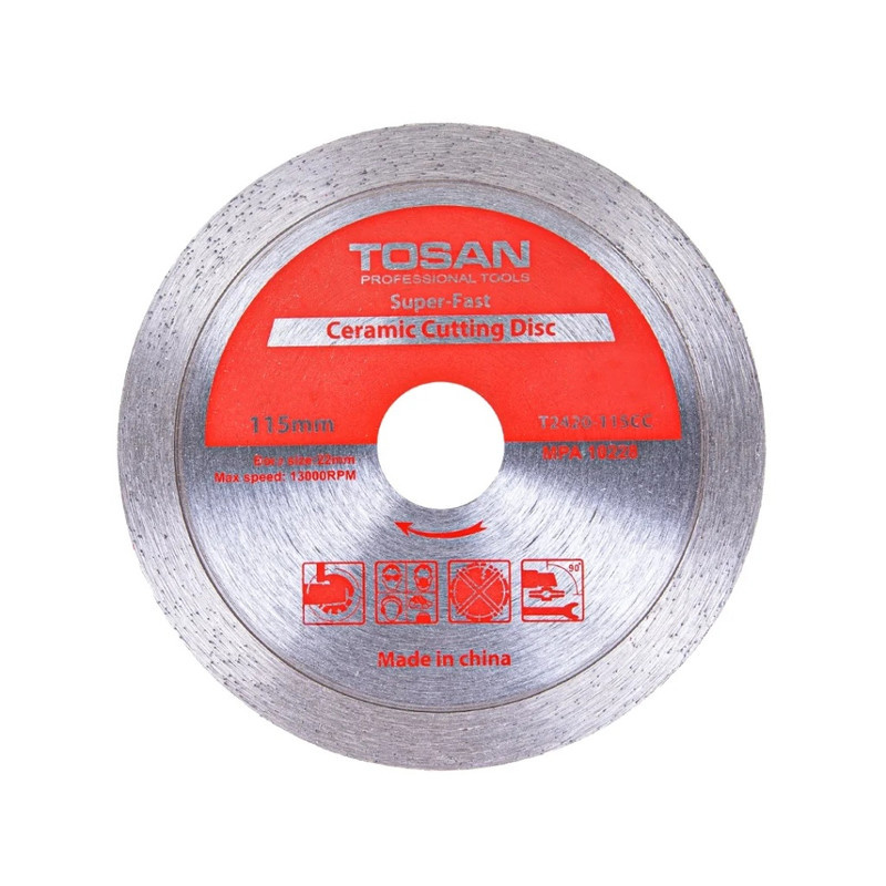 صفحه برش گرانیت توسن مدل T2416-115GC سایز 115 میلیمتر