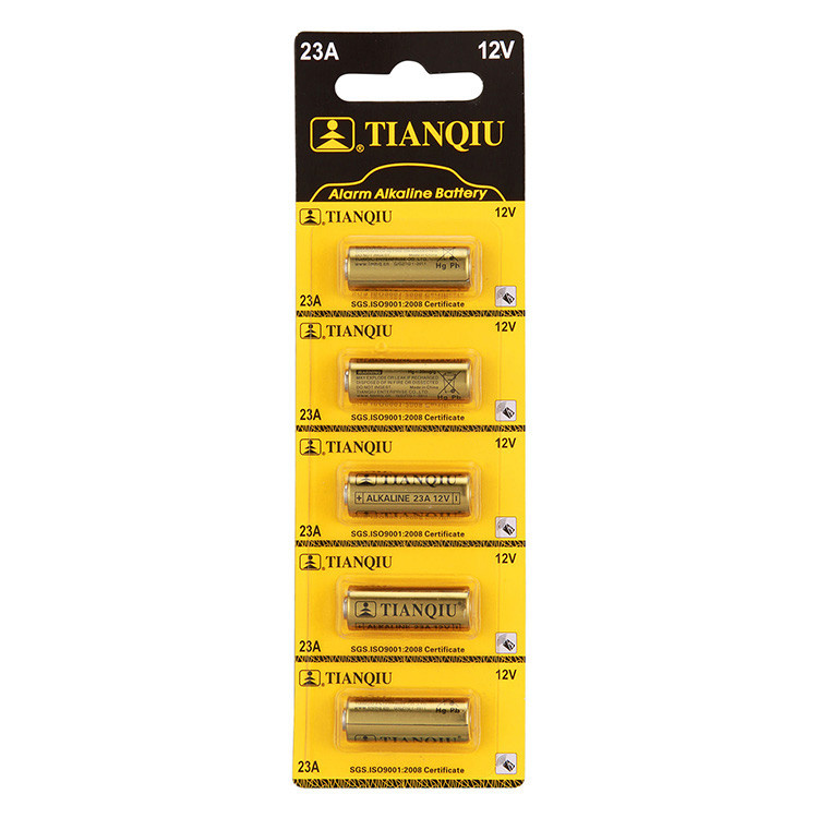 باتری 23A تیانکیو مدل A1 بسته 5 عددی باتری 23A تیانکیو مدل A1 بسته 5 عددی