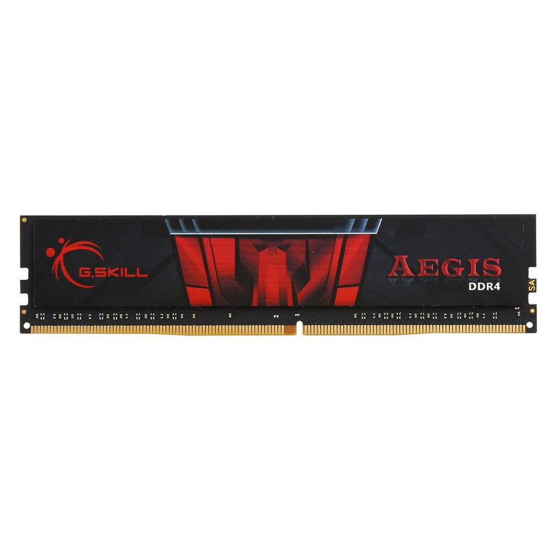 رم دسکتاپ DDR4 تک کاناله 2400 مگاهرتز CL15 جی اسکیل مدل Aegis ظرفیت 4 گیگابایت رم دسکتاپ DDR4 تک کاناله 2400 مگاهرتز CL15 جی اسکیل مدل Aegis ظرفیت 4 گیگابایت
