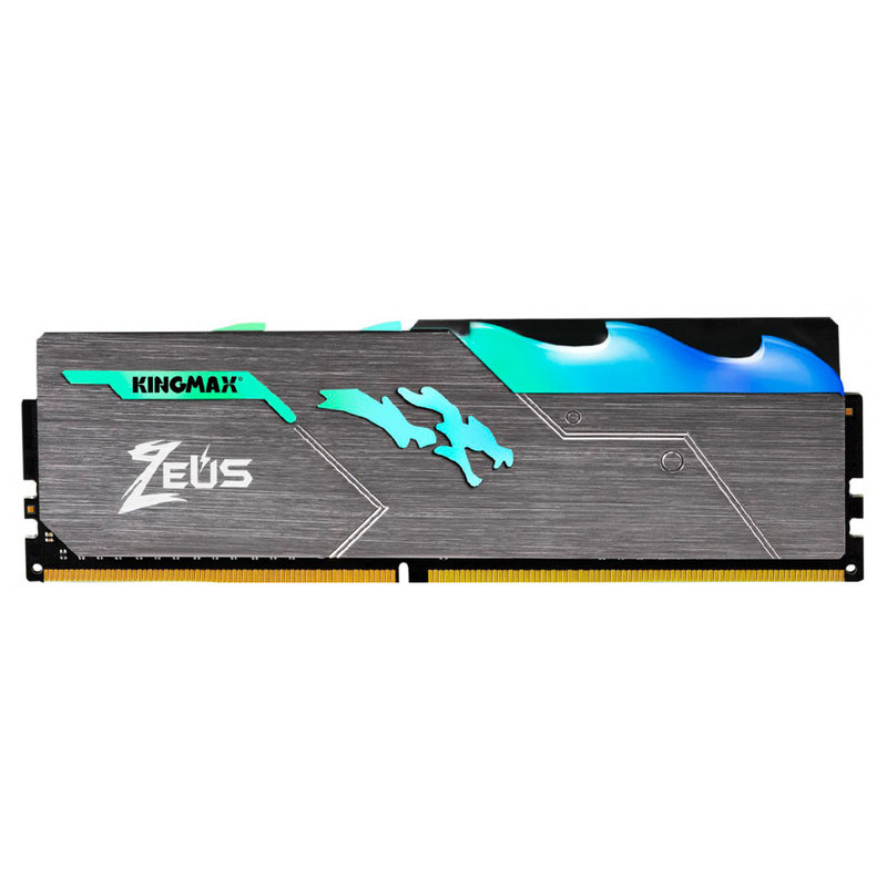 رم دسکتاپ DDR4 تک کاناله 3200 مگاهرتز CL17 کینگ مکس مدل Zeus Dragon RGB ظرفیت 16 گیگابایت