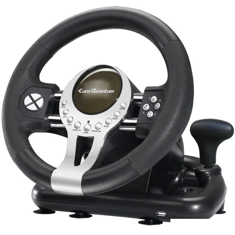 فرمان بازی یورو کوانتم مدل E-Q-RACING WHEEL مناسب برای PS4-XBOXONES-PC-PS3-SWITCH