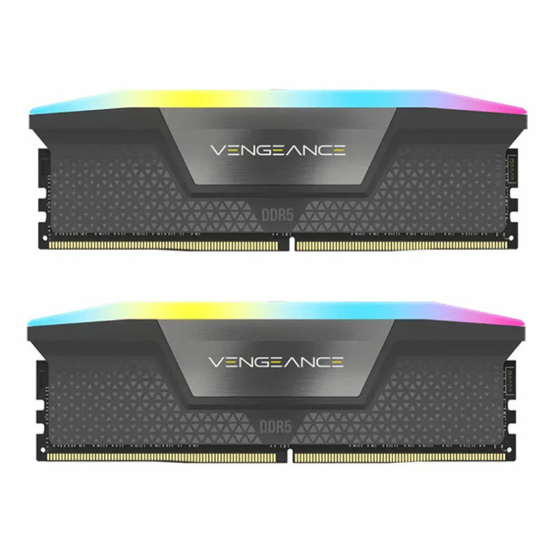 رم دسکتاپ کورسیر VENGEANCE RGB DDR5 دو کاناله 64 گیگابایت 5200 مگاهرتز CL40 با هیتسینک و ولتاژ 1.2 ولت رم دسکتاپ کورسیر VENGEANCE RGB DDR5 دو کاناله 64 گیگابایت 5200 مگاهرتز CL40 با هیتسینک و ولتاژ 1.2 ولت