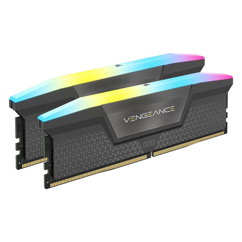 رم دسکتاپ DDR5 دو کاناله 5600 مگاهرتز CL36 کورسیر مدل VENGEANCE RGB ظرفیت 64 گیگابایت رم دسکتاپ DDR5 دو کاناله 5600 مگاهرتز CL36 کورسیر مدل VENGEANCE RGB ظرفیت 64 گیگابایت