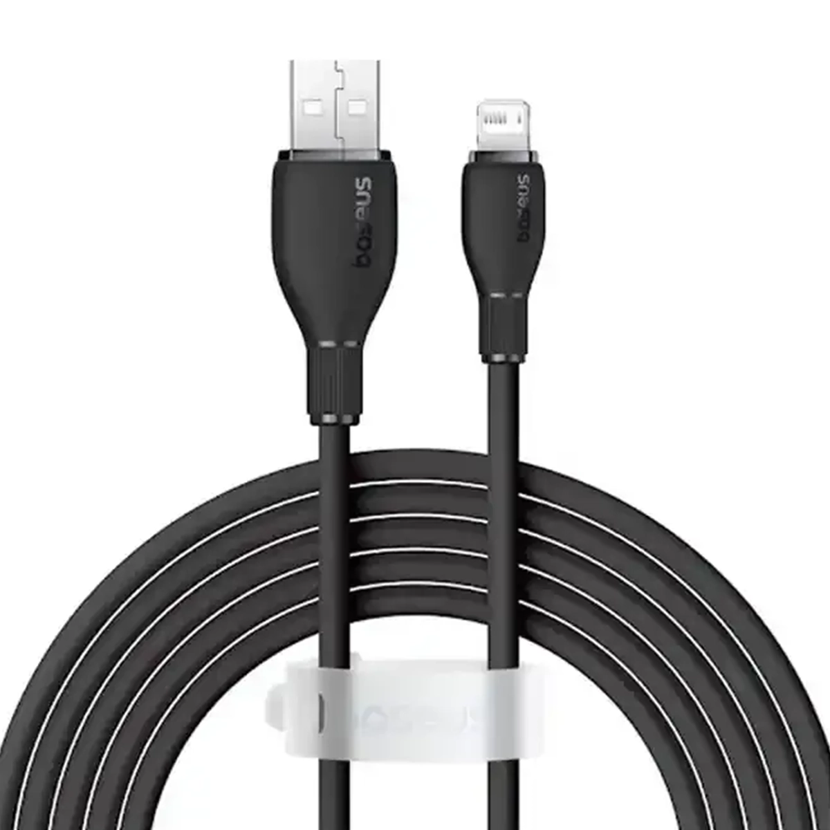 کابل تبدیل USB به لایتنینگ باسئوس مدل Pudding Series با طول 2 متر 2.4 آمپر-small-image