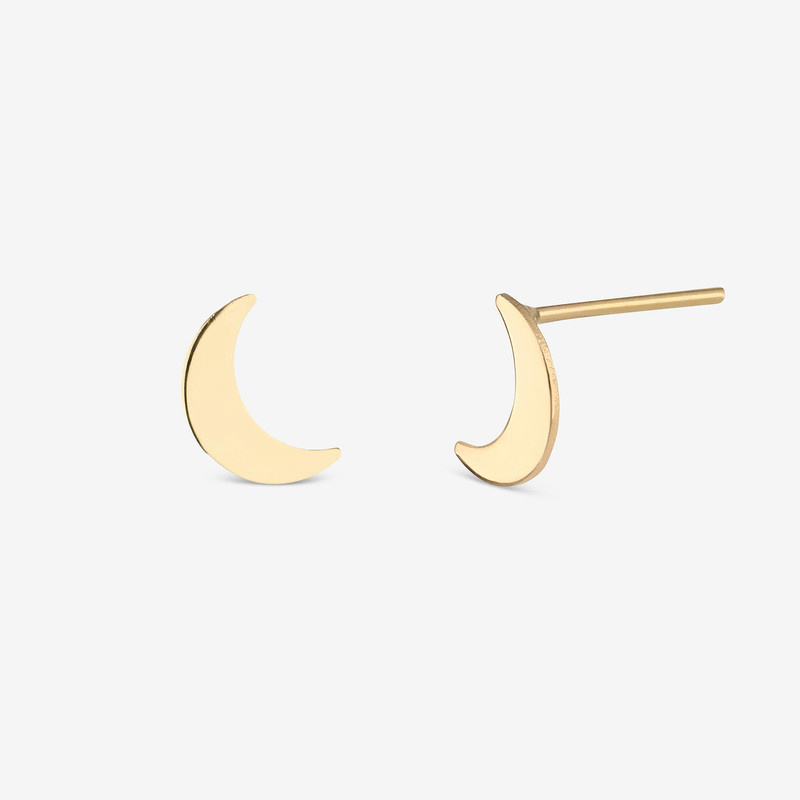 گوشواره میخی طلا 18 عیار زنانه طلای رادا مدل مهتاب کد rd534