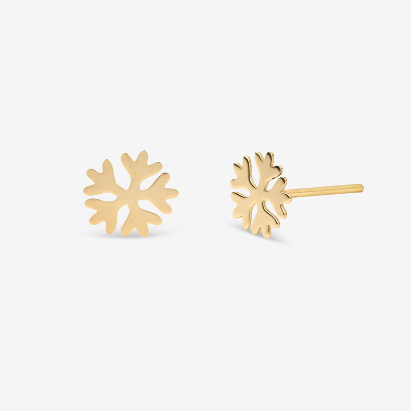 گوشواره میخی طلا 18 عیار زنانه طلای رادا مدل برفین کد rd268
