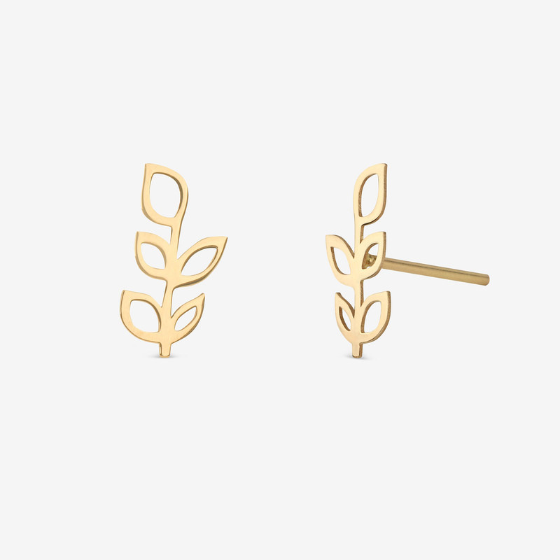 گوشواره میخی طلا 18 عیار زنانه طلای رادا مدل پتوس کد rd269