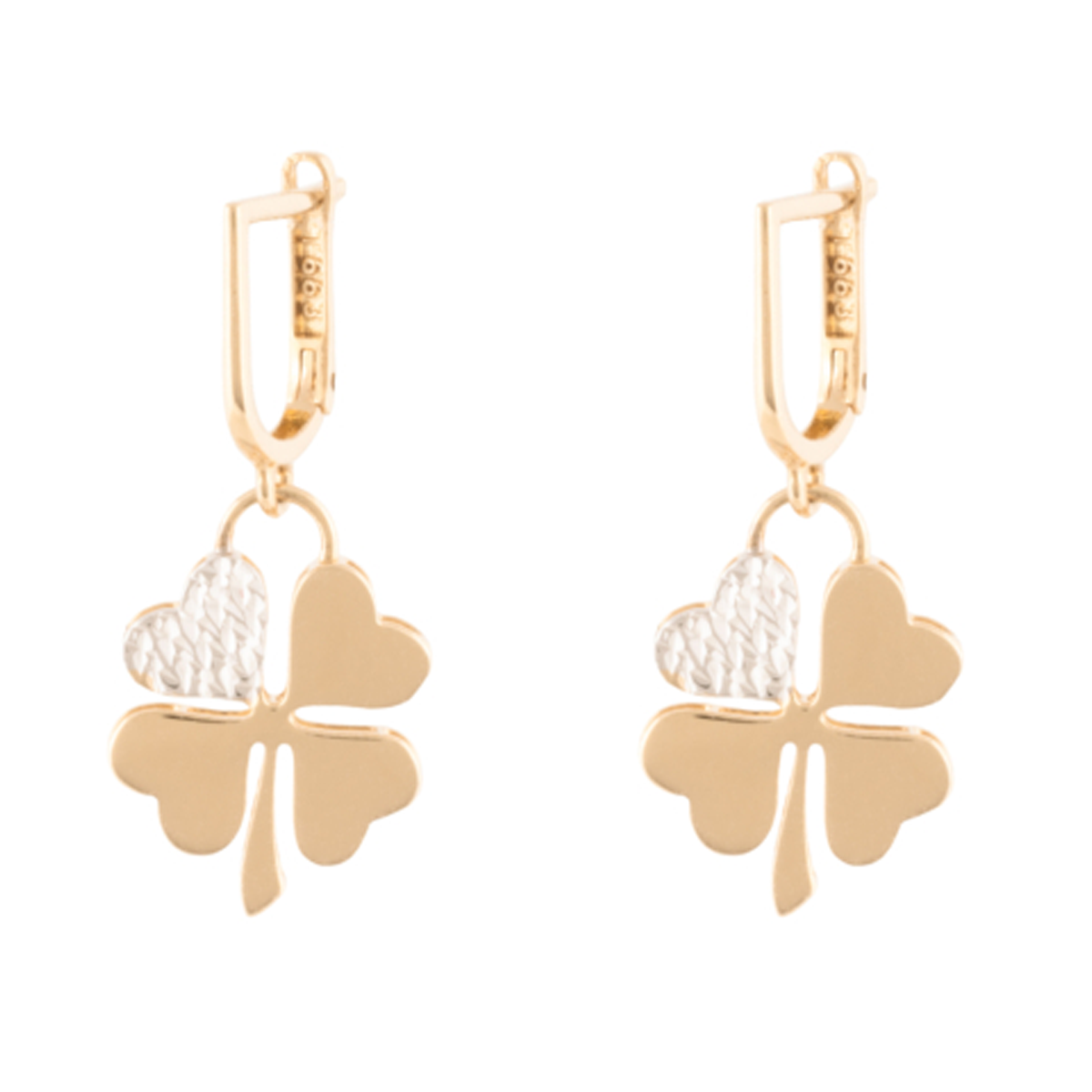 گوشواره طلا زنانه سور گالری مدل شبدر کد we5474-small-image