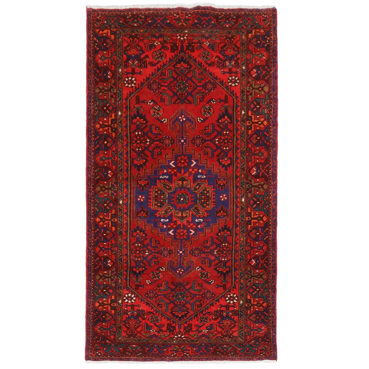 فرش دستباف قدیمی سه و نیم متری زنجان کد 709022