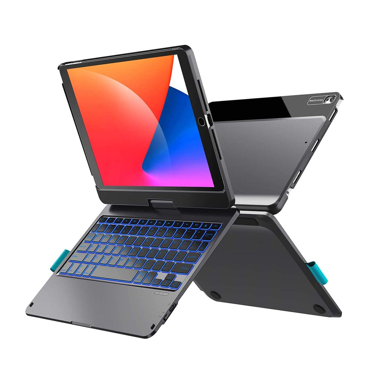 کیف کلاسوری تبلت اپل iPad Pro 12.9 inch ویوو مدل Waltz Rotating کیبورد دار مغناطیسی با قابلیت چرخش 360 درجه