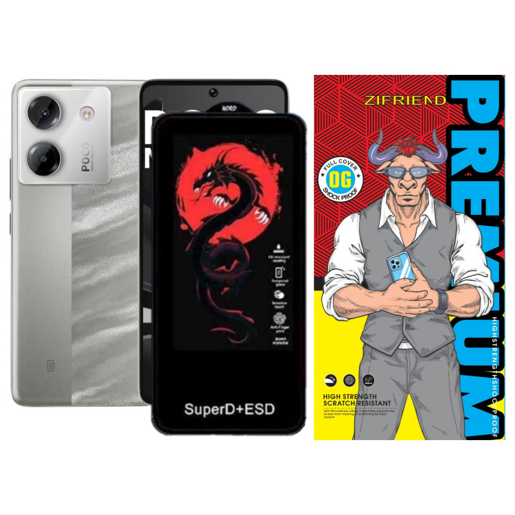 محافظ صفحه نمایش شیشه ای گوشی موبایل زیفرند مدل Red Dragon مناسب شیائومی Poco M7 Pro 5G