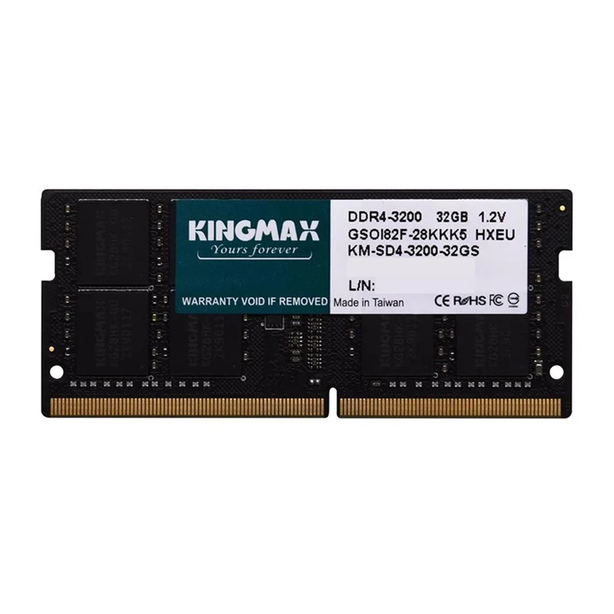 رم لپ تاپ DDR4 تک کاناله 3200 مگاهرتز CL22 کینگ مکس مدل KM-SD4 ظرفیت 16 گیگابایت رم لپ تاپ DDR4 تک کاناله 3200 مگاهرتز CL22 کینگ مکس مدل KM-SD4 ظرفیت 16 گیگابایت-small-image