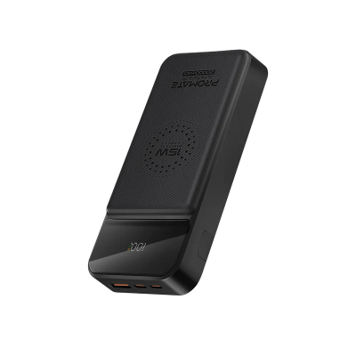 پاوربانک بی سیم پرومیت مدل AURATORQ-20.به ظرفیت 20000 میلی آمپر ساعت