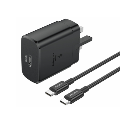 شارژر دیواری فوننگ 45 وات مدل UK32 به همراه کابل تبدیل USB-C شارژر دیواری 45 وات فوننگ مدل UK32 به همراه کابل تبدیل USB-C