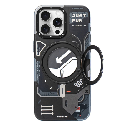 کاور گوشی اپل Iphone 15 pro یانگ کیت مدل Cyberpunk 360° کد Z03