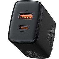  شارژر دیواری دو شاخه چین باسئوس مدل CCXJ-A01 - توان 20 وات