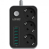 چندراهی برق الدینیو مدل SE3631 Defender Series - طول 2 متر چندراهی برق الدینیو مدل SE3631 Defender Series - طول 2 متر