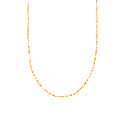 زنجیر طلا زنانه طرح آکوا قو طلایی مدل 20 ریز طول 45 سانتی متر