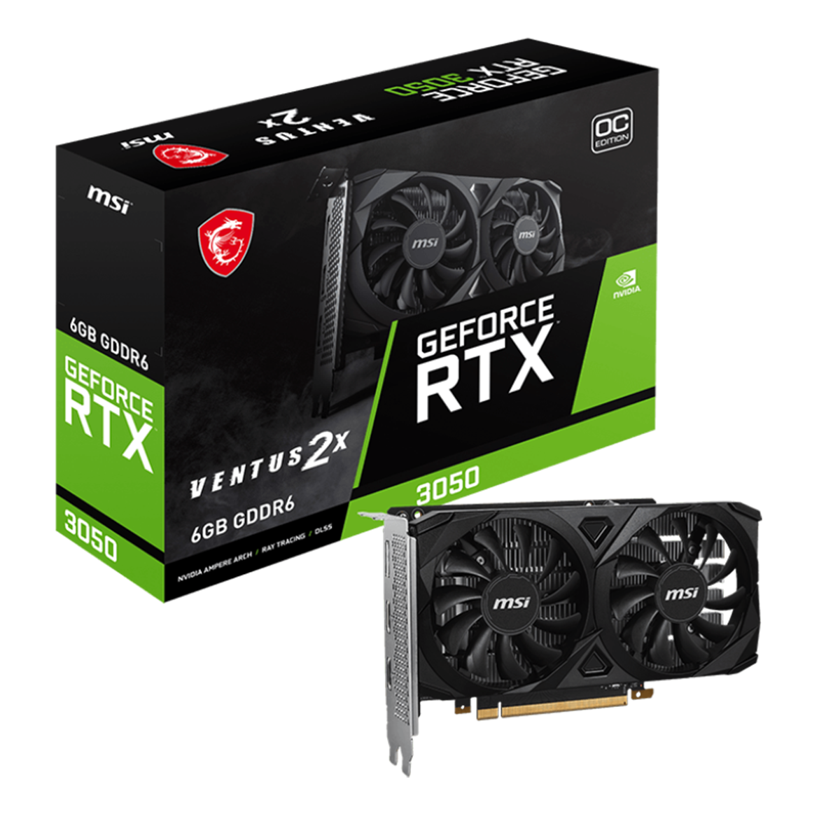 کارت گرافیک ام اس آی مدل RTX 3050 VENTUS 2X OC 6GB-small-image