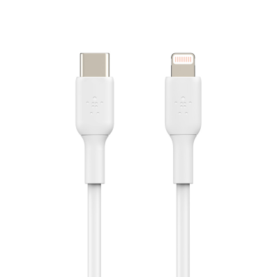 کابل تایپ سی به لایتنینگ بلکین مدل CAA003bt1MWH طول 1 متر کابل تبدیل USB-C به لایتنینگ بلکین مدل CAA003bt1MWH Fast Charge به طول 1 متر